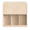 Flash Furniture Bright Beginnings Commercial Grade Modular Wooden Classroom 4 Tier Bookstand with 3 Storage Compartments, Natural MK-KE24282-GG - alternate 8